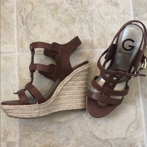 G by Guess Brown wedges